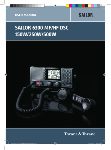 SAILOR 6300 MF/HF DSC 150W/250W/500W