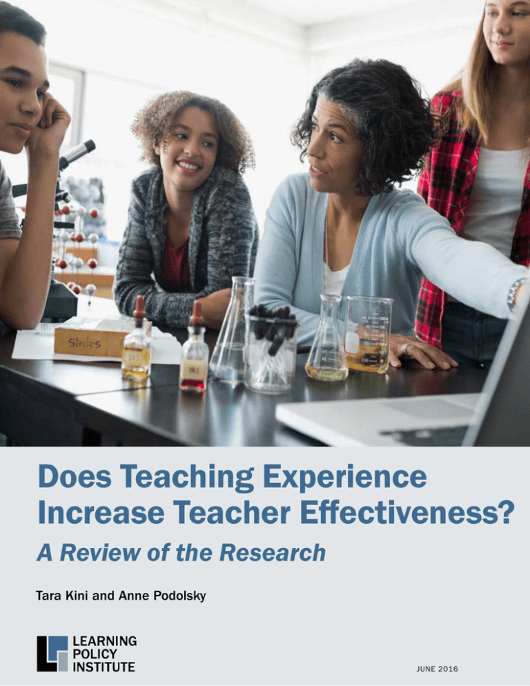 What Does Teaching Experience Mean