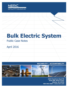 BES Case Notes 2016-05-11 - Western Electricity Coordinating