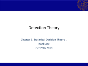Statistical Decision Theory I
