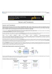 Sensors and Transducers