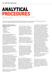 analytical procedures