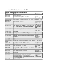 Printed Circuit Board Symposium 2009 agenda 120909