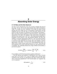 2 Absorbing Solar Energy