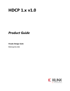 HDCP 1.x v1.0 Product Guide (PG224)