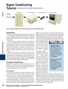 Signal Conditioning Tutorial