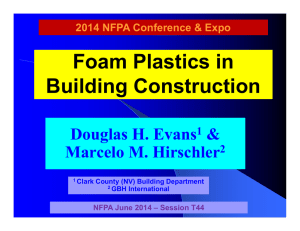 Foam Plastics in Building Construction