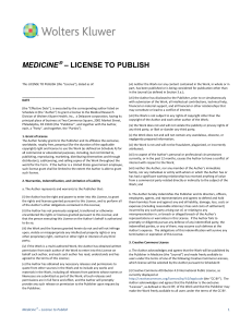 license to publish - Wolters Kluwer Health