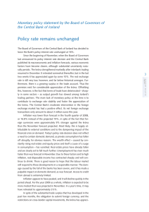 Policy rate remains unchanged