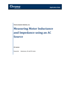 Measuring Motor Inductance and Impedance using an AC Source