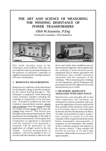 THE ART AND SCIENCE OF MEASURING THE WINDING