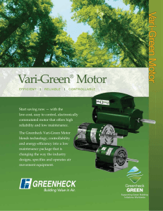 Vari-Green® Motor
