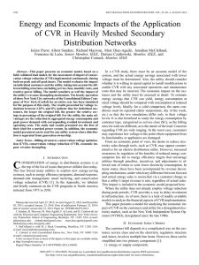 Energy and Economic Impacts of the Application of CVR in Heavily