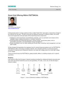 Smart Grid Offering Within PSS®SINCAL