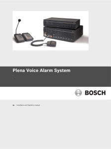 Plena Voice Alarm System