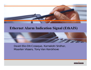 Ethernet Alarm Indication Signal (EthAIS)