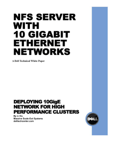 nfs server with 10 gigabit ethernet networks
