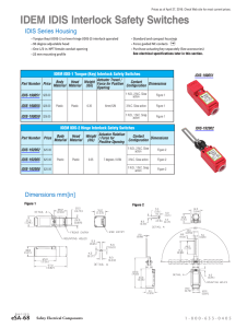 IDEM Interlock Safety Switches