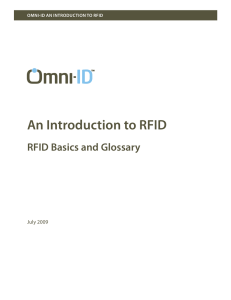 an introduction to rFiD - Omni-ID