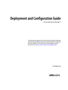 vCenter Operations Manager 5 Deployment and