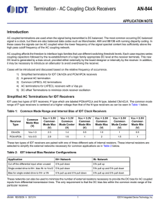 AN-844 Termination - AC Coupling Clock Receivers