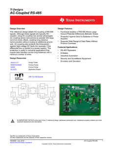 AC-Coupled RS-485 - Texas Instruments