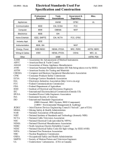 Design Standards - Electrical and Computer Engineering