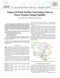 Impact of Wind Turbine Generating Units on Power System Voltage