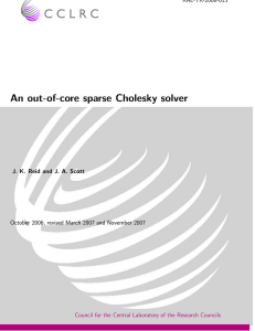 An out-of-core sparse Cholesky solver