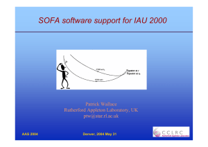 SOFA software support for IAU 2000