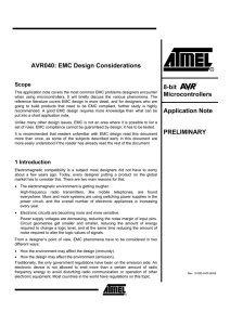 AVR040: EMC Design Considerations