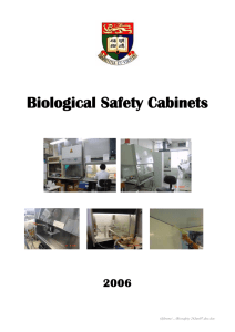 Biological Safety Cabinets - Safety Office