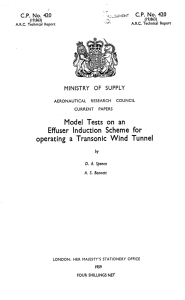 Model Tests on an Effuser Induction Scheme for operating a