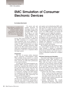 EMC Simulation of Consumer Electronic Devices