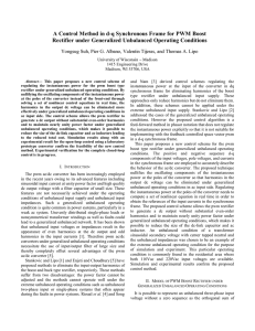 A Control Method in dq Synchronous Frame for PWM Boost