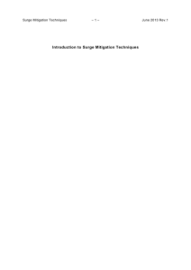 Introduction to Surge Mitigation Techniques