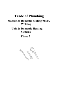 Trade of Plumbing