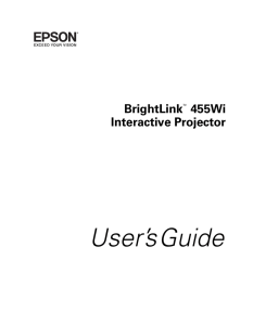 User`s Guide - ProjectorCentral.com
