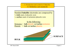 Standard bakelite electrodes are composed by In the following