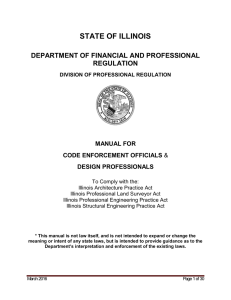 Manual for Code Enforcement Officials and Design Professionals