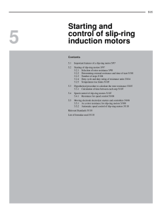 Starting and control of slip-ring induction motors
