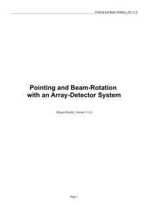 Pointing and Beam Rotation