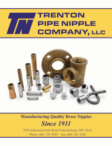 Pipe Nipple Company - Trenton Pipe Nipple