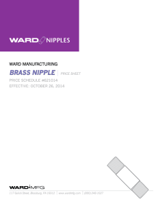 Brass Nipple |price sheet