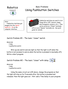 Robotics Using Pushbutton Switches