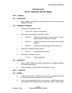 section 16135 outlet, junction, and pull boxes