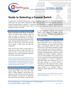 Guide to Selecting a Coaxial Switch - Dow-Key