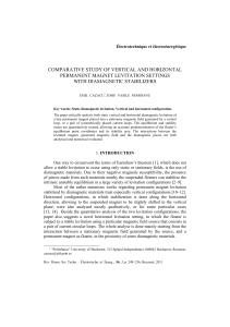 comparative study of vertical and horizontal permanent magnet