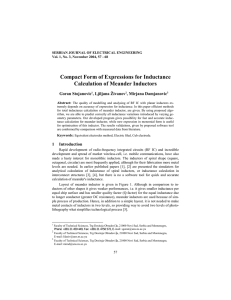 Compact Form of Expressions for Inductance Calculation of