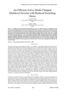 An Efficient Active Diode Clamped Multilevel Inverter with